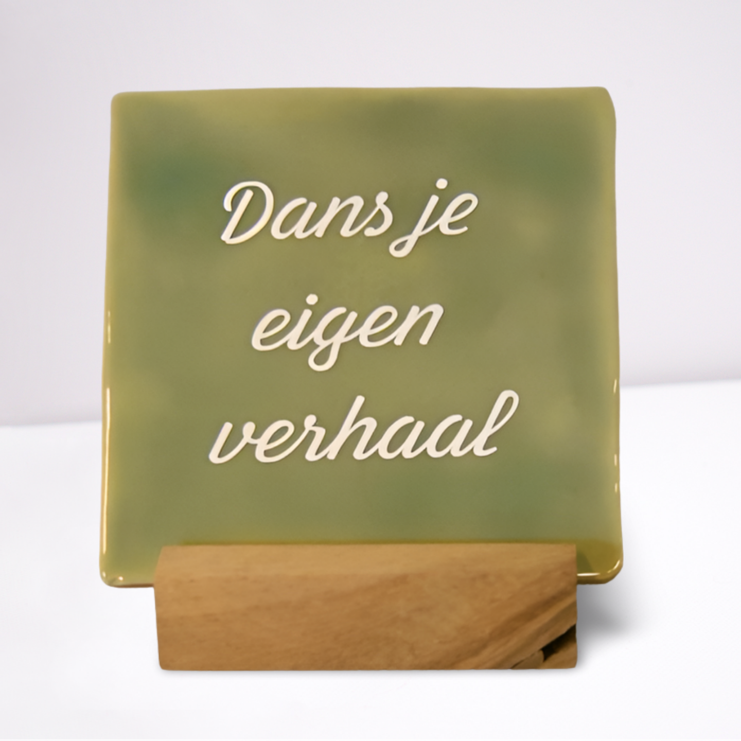 Tegeltje klein - licht groen